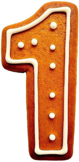 Cookie Cutter Number 1 7.8 Centimeters