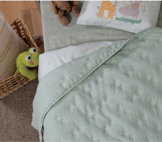 Nef-Nef Homeware Special Star Детско Одеяло Микрофибър Ментово 110x150см