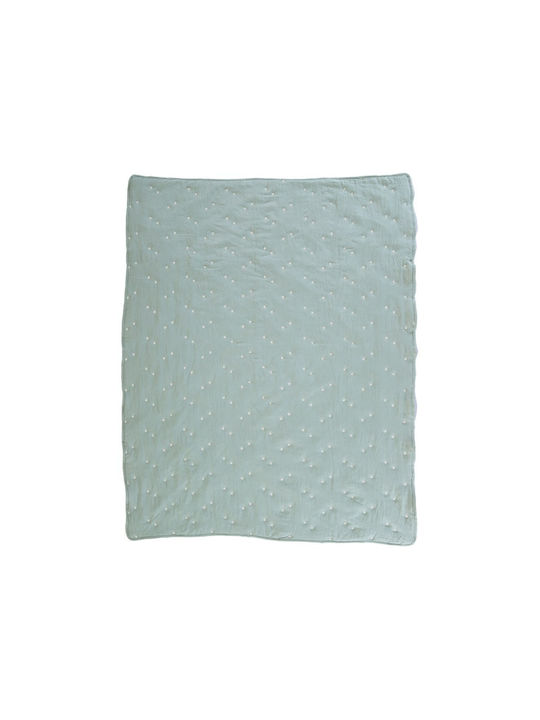 Nef-Nef Homeware Star Baby Quilt Microfiber Mint 110x150cm