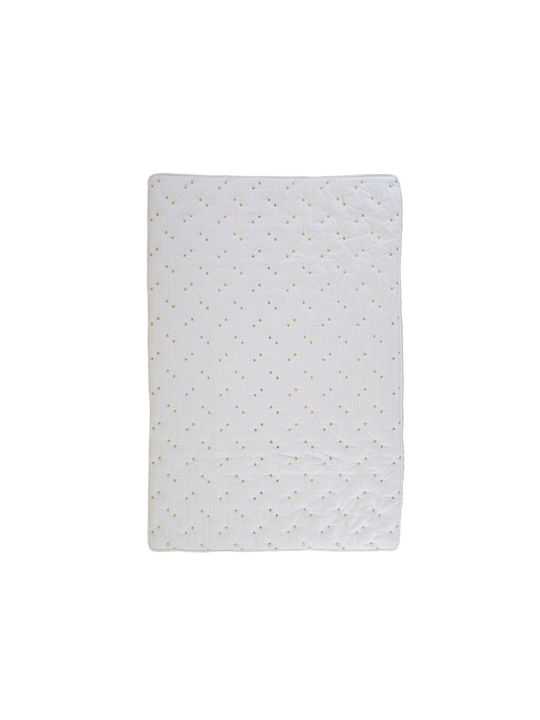 Nef-Nef Homeware Happy Baby Quilt Mikrofaser Ecru 110x150cm