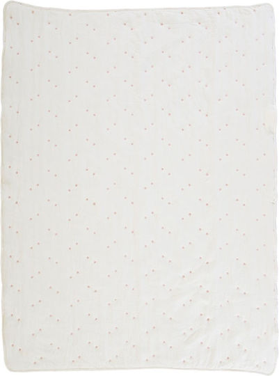 Nef-Nef Homeware Special Flower Βρεφικό Κουβερλί Microfiber Ecru 80x110cm