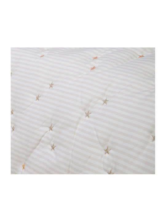 Nef-Nef Homeware Happy Детско Одеяло Микрофибър Екрю 80x110см