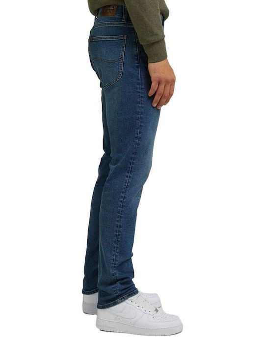 Fit MVP Ανδρικό Παντελόνι Τζιν Ελαστικό με Slim Εφαρμογή Μπλε