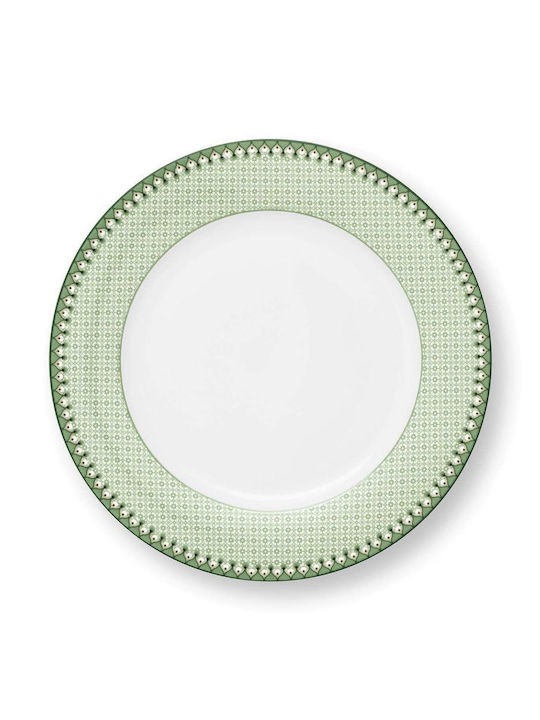 PiP Studio Εταζέρα από Πορσελάνη Πράσινη Ø17cm Π21xΜ26.5cm