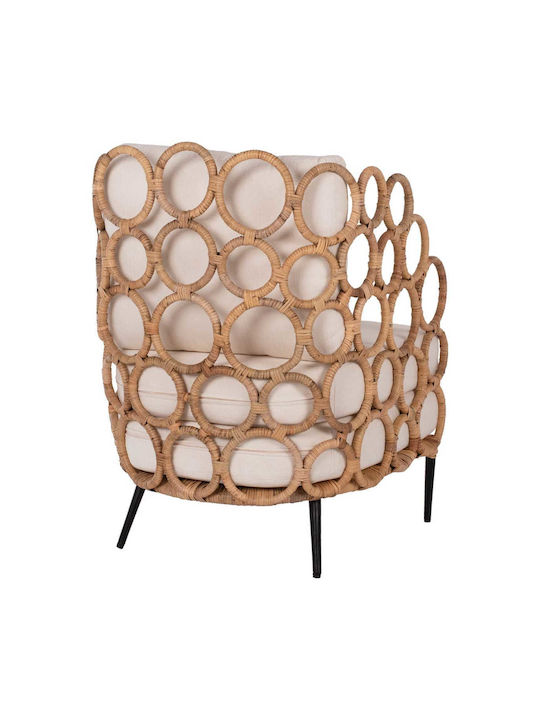 Πολυθρόνα Φυσικο Χρωμα 65x69x86cm