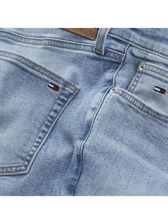 Scanton Men's Jeans Pants Elastic with Slim Fit Light Denim