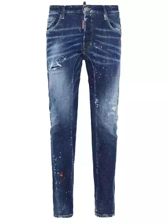 Tidy Biker Herren Jeanshose mit Schlank Anwendung Blau