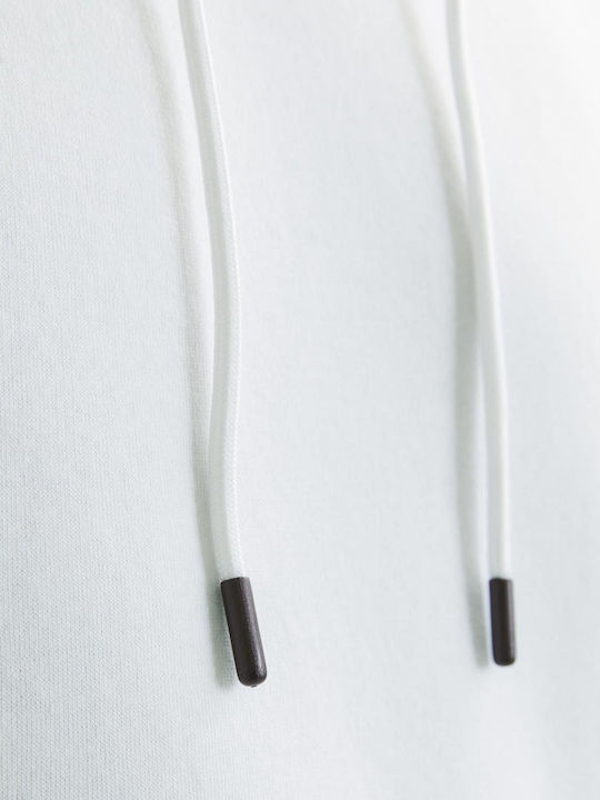 Herren Sweatshirt mit Kapuze Weiß