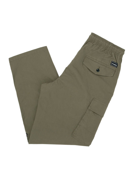 Billow Trousers Cargo Elastic in Loose Fit Wintermoss