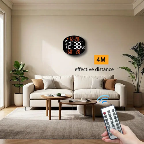 Ceas De Masă Digital Led Din Plastic Cu Ceas Deșteptător Albastru 112950