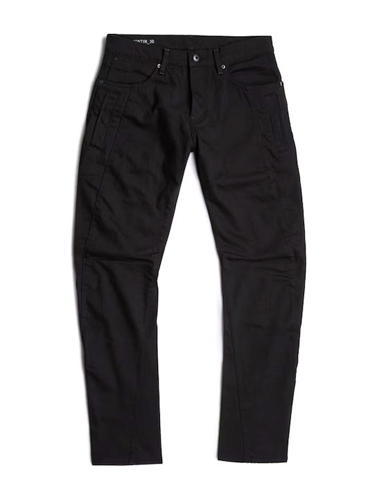 Ανδρικό Παντελόνι Τζιν με Slim Εφαρμογή Black