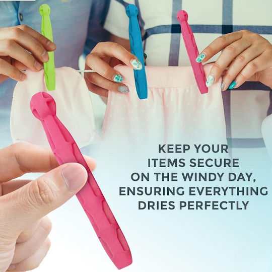 Plastic Clothespins 24 Pieces