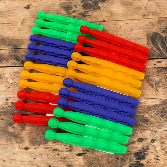 Plastic Clothespins 24 Pieces