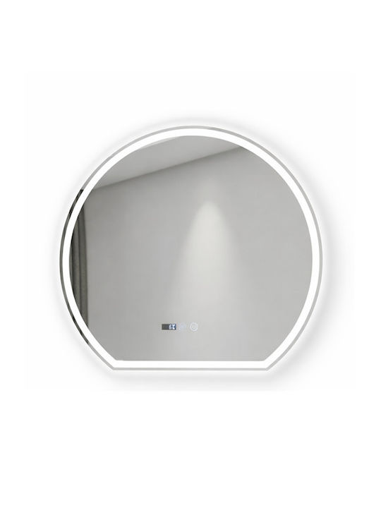 Огледало За Баня LED Touch Mirrorlux Electra S-4977 Кръгло 700x800мм