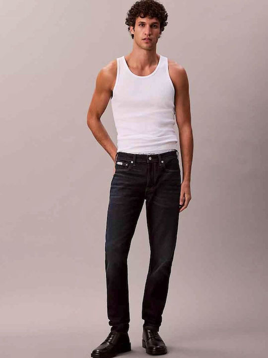 Men's Jeans Pants Elastic with Slim Tapered Fit Sapphire Tango