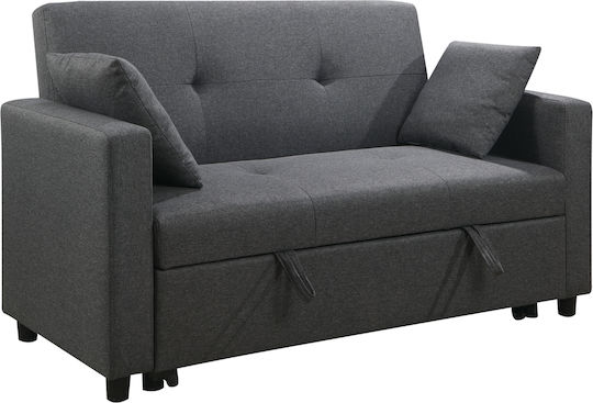 Imola Two-Seater Sofa Bed Dark Grey 154x100x93 cm