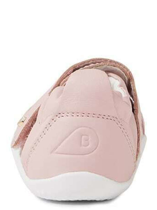 Kids Pumps & Ballerinas With Hoop & Loop Closure Pink Step