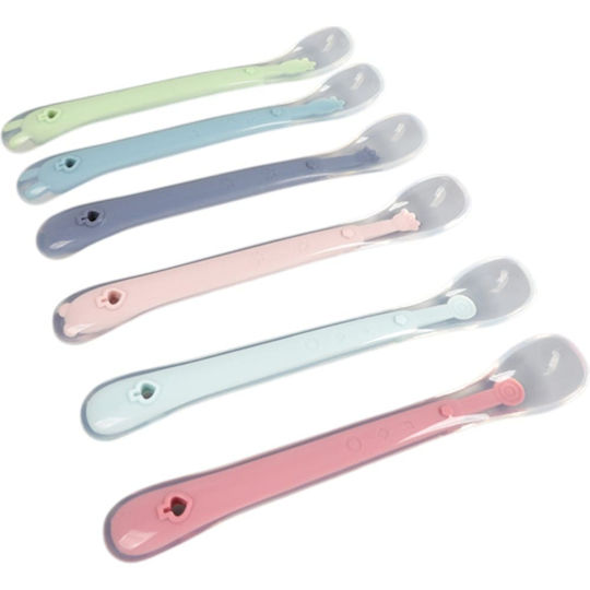 Queen Mother Baby Spoon Silky Spoon from Silicone Pink