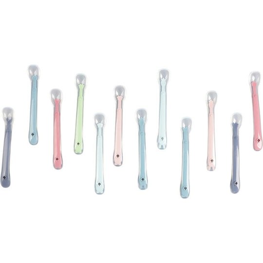 Queen Mother Baby Spoon Silky Spoon from Silicone Pink