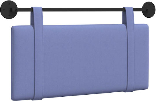 vidaXL Fabric Bed Headboard Cushion Blue 100x55cm