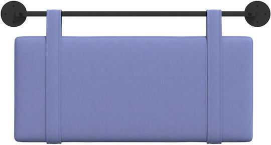 vidaXL Fabric Bed Headboard Cushion Blue 100x55cm