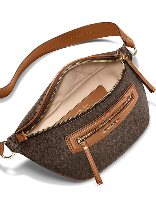 Michael Kors Jet Set Travel Γυναικείο Τσαντάκι Μέσης Καφέ