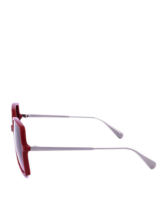 Max & Co Women's Sunglasses with Black Horn-Rimmed Frame and Gradient Lenses MO0010 69T