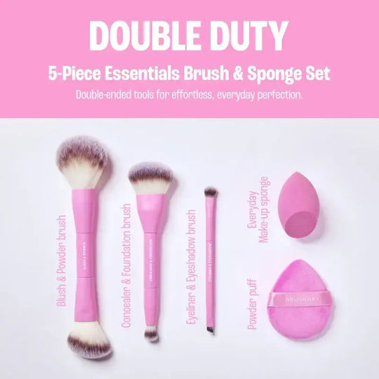 Brushart Doppelter Einsatz 5-teilige Essentials Pinsel & Schwämme Set