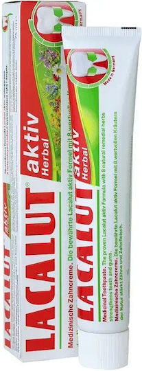 Lacalut Aktiv Herbal Pastă de Dinți Întărire Dinți Gingii 75 Ml