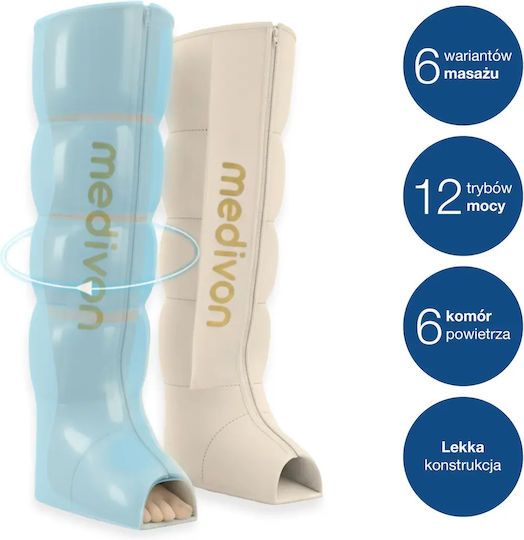 Medivon Massage Device for Legs Anti-Cellulite Beige