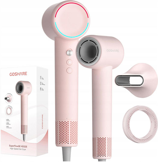 Coshare Hd22e Superflowse Hair Dryer Pink 1500w