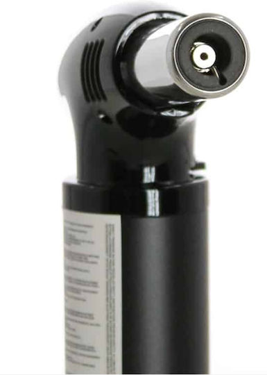 Tpster Kitchen Torch with Security Lock & Temperature Setting Silver Match Black BHC0330