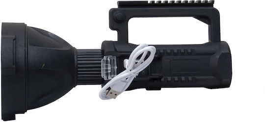 Lanternă Led de Mână Reîncărcabilă Usb cu 4 Moduri de Intensitate a Luminii W590 Zts 8204