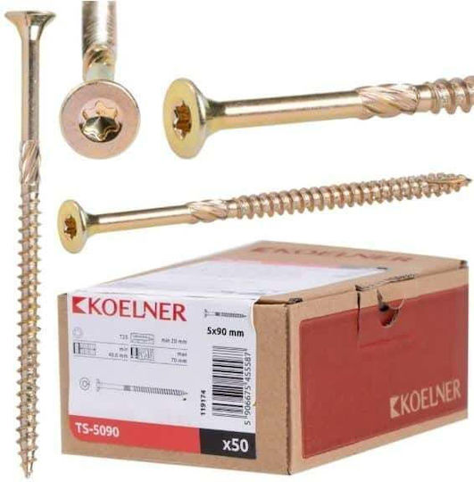 Βίδα με Διάμετρο M6 και Μήκος 140mm 50τμχ