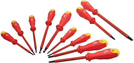 Satra Schraubendreher-Set mit Spitzen Cr-v Magnetisch 11 Stück