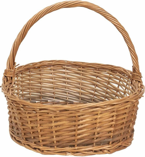 Coș Decorativ Din Paie Maro 50x33x30cm