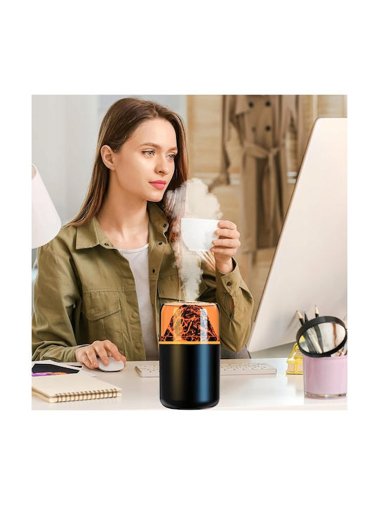 Dispozitiv Difuzor de Aromaterapie Ultrasonic cu Lumini LED Negru 180ml ZN1RCK3QWS1928