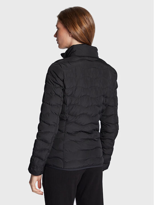Short Women's Jacket for Winter Black
