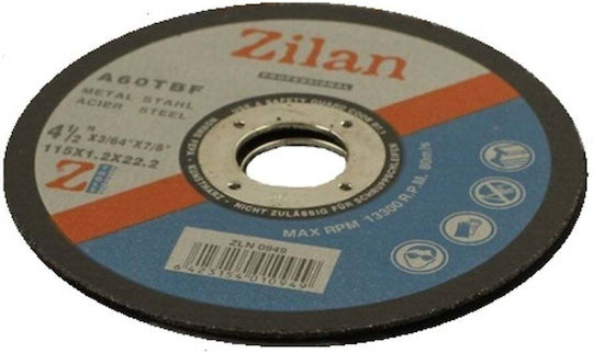 Metal Cutting Disc 115x1.2x22.2 Mm Zln 0949