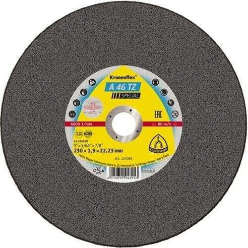 Disc De Tăiere Special Din Oțel Inoxidabil 230x1.9x22 Mm Klingspor D1328321