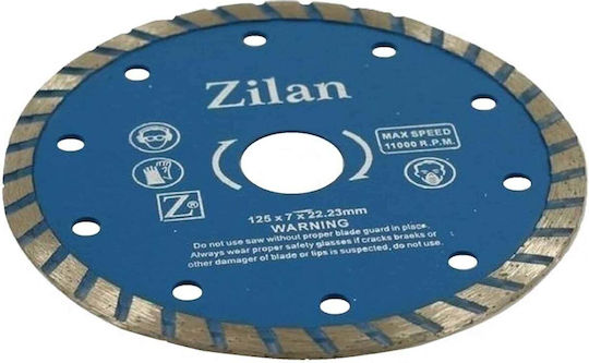 Continuous Diamond Disc 125x7x22.23mm Zln 1014