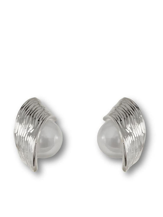 Stud Earrings With Pearls