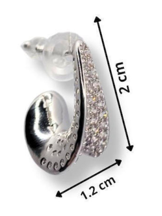 Stud Earrings with Stones