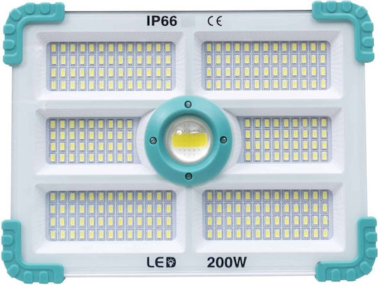 Proiector LED Solar Etanș 200W cu Telecomandă IP66