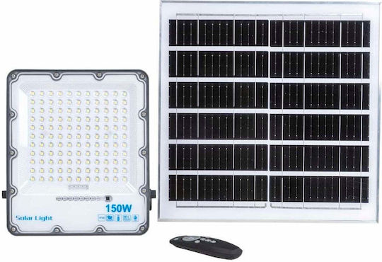 Слънчев Водоустойчив LED Прожектор 150W с Дистанционно IP66
