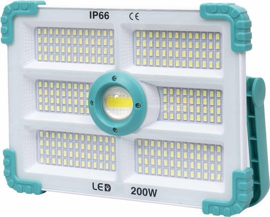 Proiector LED Solar Etanș 200W cu Telecomandă IP66