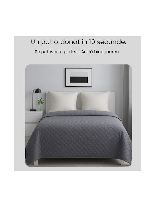 Single Gray Coverlet 160x220cm