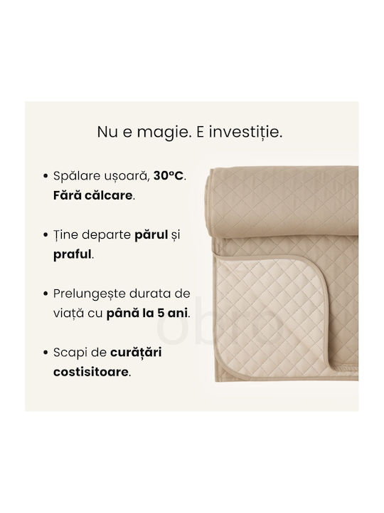 Κουβερλί Μονό Beige 160x220cm