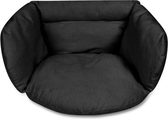 Μαξιλάρι Κούνιας Κήπου με Πλάτη Black 56x63εκ.