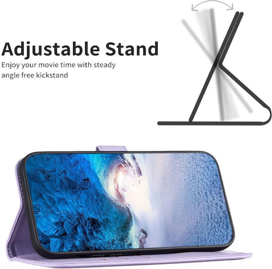 Binfen Series 12 Wallet Δερμάτινο Μωβ (Realme Gt 6 5g / Gt 6t 5g)